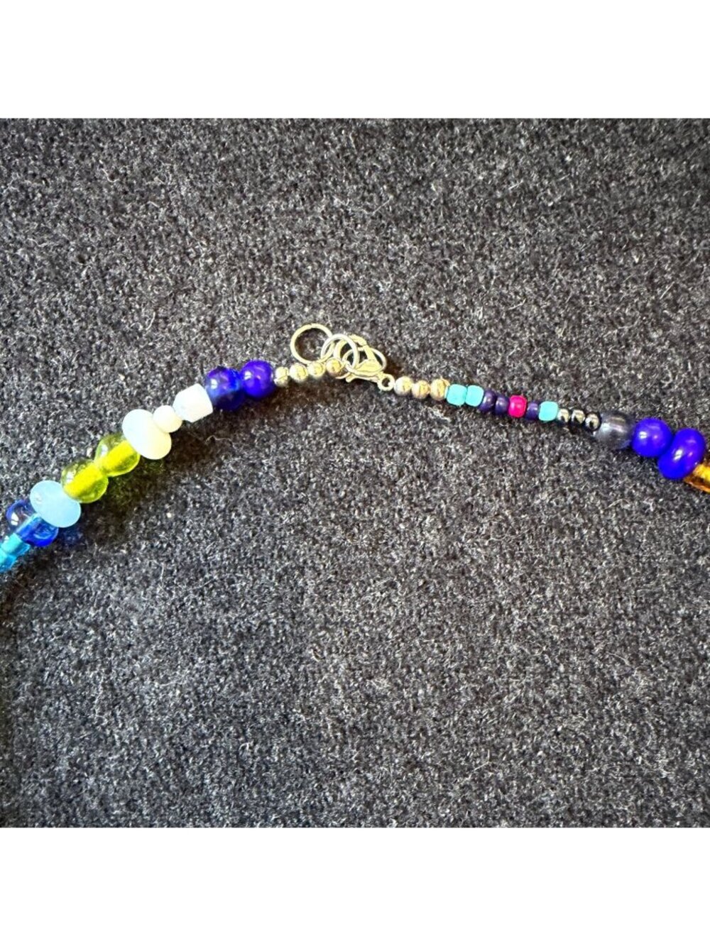 Handmade Multicolor Mixed Bead Necklace - Picture 4 of 5